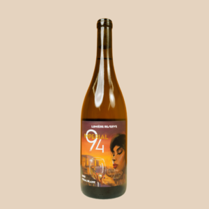 Wine bottle with artistic label design